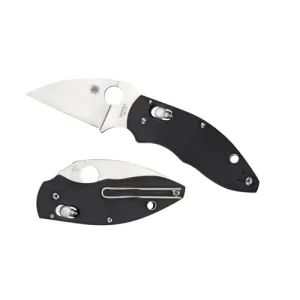 SPYDERCO Q Ball G-10 Black Plain Edge