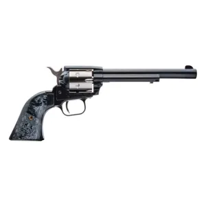 HERITAGE MANUFACTURING Rough Rider 22LR 6.5" 6rd Revolver - Blued w/ Black Pearl Grips