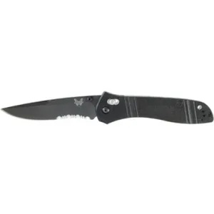BENCHMADE 710 3.9" Clip Point Serrated Edge Coated Finish