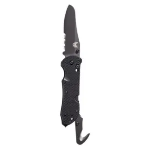 BENCHMADE Triage 3.5" Sheepsfoot Coated Finish Serrated Edge