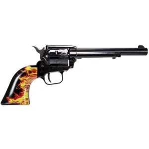 HERITAGE MANUFACTURING Rough Rider Heater 22 Magnum 6.5" 6rd Revolver - Flame Cylinder / Grips