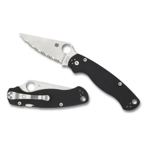 SPYDERCO Para Military 2 G-10 Black Serrated Edge