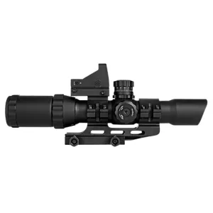 TRINITY FORCE Assault Series Scope Combo 1-4X28 Micro Red/MilDot
