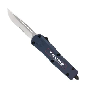 COBRATEC Medium Trump 2024 Blue FS-3 Drop Serrated
