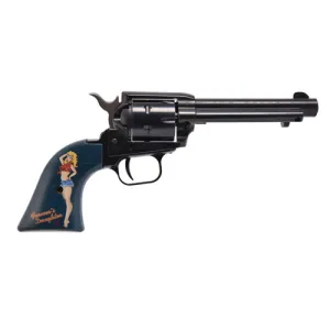 HERITAGE MANUFACTURING Rough Rider Pin Up 22 LR 4.75" 6rd Revolver - Blued / Farmers Daughter Pin-Up
