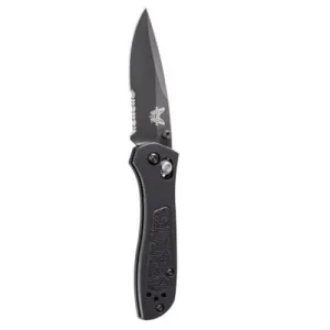 BENCHMADE Sequel 2.95" Drop Point Serrated Edge Coated