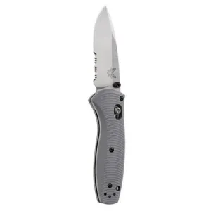 BENCHMADE Mini Barrage 2.91" Drop Point Satin Serrated Edge