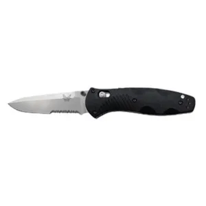 BENCHMADE Barrage 3.6" Drop Point Serrated Edge Satin Finish