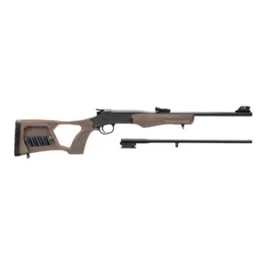 ROSSI Matched Pair 410/22LR 18.5" Blk Single Shot Tan