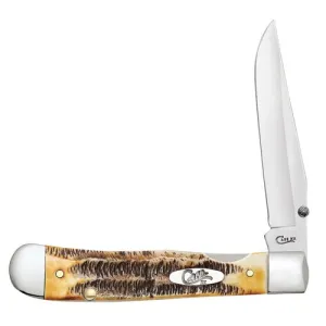 CASE KNIVES Case 6.5 Bonestag -Kickstart Trapperlock Belt Clip