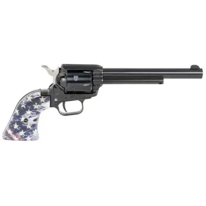 HERITAGE MANUFACTURING Rough Rider 22LR 6.5" 6rd Revolver - Black American Flag Grips