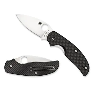 SPYDERCO Sage 1 Alzheimers Crbn Fiber/G-10 LinerLock Plain