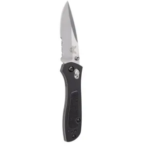 BENCHMADE Sequel 2.95" Drop Point Serrated Edge Satin