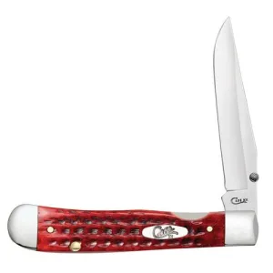 CASE KNIVES Pocket Worn Old Red Bone - Corn Cob Jig Trapperlck