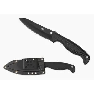 SPYDERCO Aqua Salt Lightweight Black Blade/H1 Serrated Edge