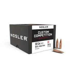 NOSLER Reloading Bullets Custom Competition HPBT 30 Cal 190 Grain 250rd
