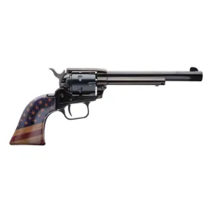 HERITAGE MANUFACTURING Rough Rider 22LR 6.5" 6rd Revolver - Blued / Gold USA Flag