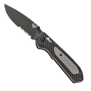 BENCHMADE Freek 3.6" Drop Point Serrated Coated Blade