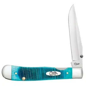CASE KNIVES Caribbean Blue Bone - Sawcut Jig Kickstrt Trpprlck