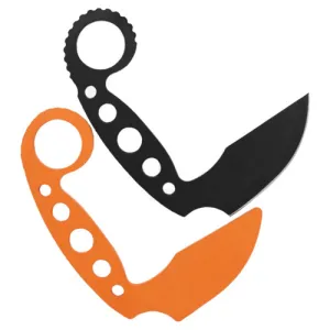 HAWK CREEK ARMORY E-VAC Knife Kit 3" Plain Edge w/ Kydex Sheath & Orange Trainer