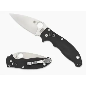 SPYDERCO Manix 2 G-10 Black Partially Serrated Edge