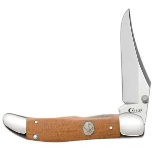 CASE KNIVES BSA - Brown Canvas Lam Kickstart Mid-Fold Hunter