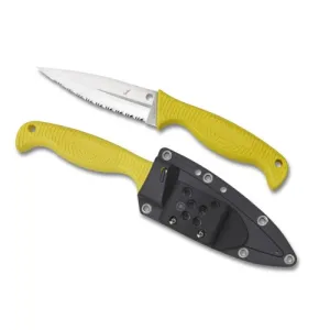 SPYDERCO Fish Hunter Lightweight Yellow H1 Serrated Edge