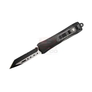 COBRATEC FS1 Tanto Serrated Black Handle