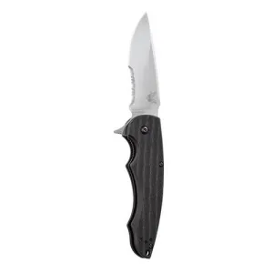 BENCHMADE Precinct 3.3" Drop Point Satin Finish SerratedEdge