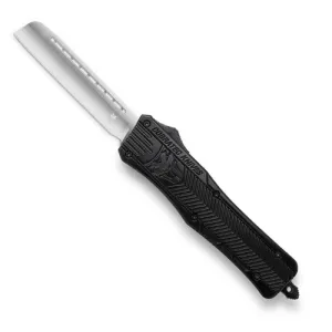 COBRATEC Medium CTK-1 AUTO OTF Knife 3" Castration Blade w/ Black Aluminum Handles