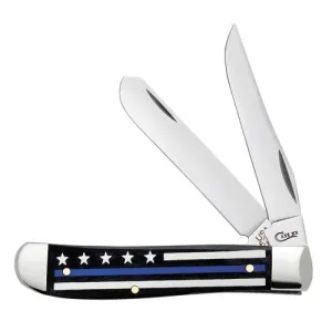 CASE KNIVES Stripes of Service-Ntrl Bone (Blue) Mini Trapper