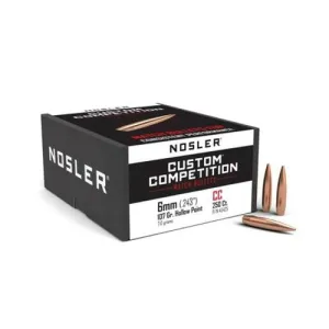 NOSLER Reloading Bullets HPBT 6mm 107 Grain 250rd