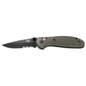 BENCHMADE Mini Griptilian 2.91" Coated Finish Serrated Edge