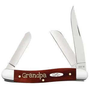 CASE KNIVES Medium Stockman Gift Tin Chestnut Bone Grandpa