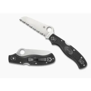 SPYDERCO Rescue 3 NEW Lightweight Black 93mm Serrated Edge