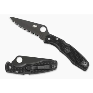 SPYDERCO Pacific Salt Lightweight Blk Blade/H1 Serr Edge