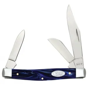 CASE KNIVES Blue Pearl Kirinite Medium Stockman 3.25" Closed