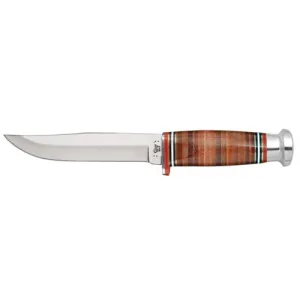 CASE KNIVES Mushroom Cap Leather Hunter 365-5 SS Leathr Sheath