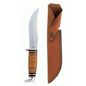 CASE KNIVES Leather Hunter (323-5 SS) w/Leather Sheath
