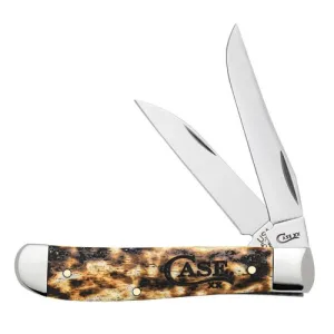 CASE KNIVES Toasted Bone - Smooth Natural Bone Mini Trapper
