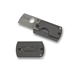 SPYDERCO Dog Tag Folder Gen4 Aluminium Plain Edge