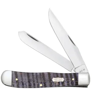 CASE KNIVES Smooth Purple Curly Maple Trapper 7254 SS