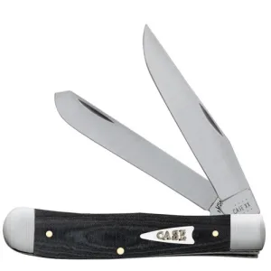 CASE KNIVES Smooth Black Micarta - Trapper (10254 SS)