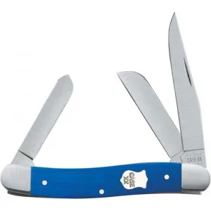 CASE KNIVES Blue G10 Medium Stockman Pocket Knife 3.63" Closed