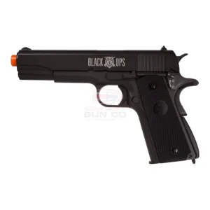 BLACK OPS 1911 CO2 Airsoft Pistol, Full Metal
