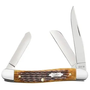 CASE KNIVES Antique Bone-Rogers Corn Cob Jig Medium Stockman
