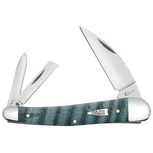 CASE KNIVES Turquoise Curly Maple-Seahorse Whitler (7355Wh SS)