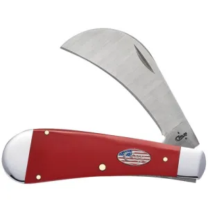 CASE KNIVES American Workman Red Synthetic Hawkbill Pruner