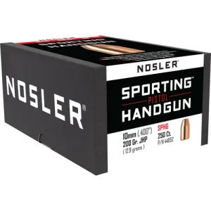 NOSLER Reloading Bullets JHP 10mm 200 Grain 250rd