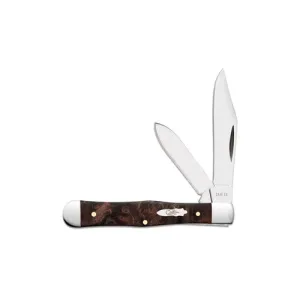 CASE KNIVES Brown Maple Burl Wood - Small Swell Center Jack